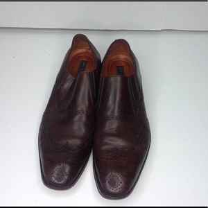 Johnston & Murphy Brown Leather Shoes Wingtip